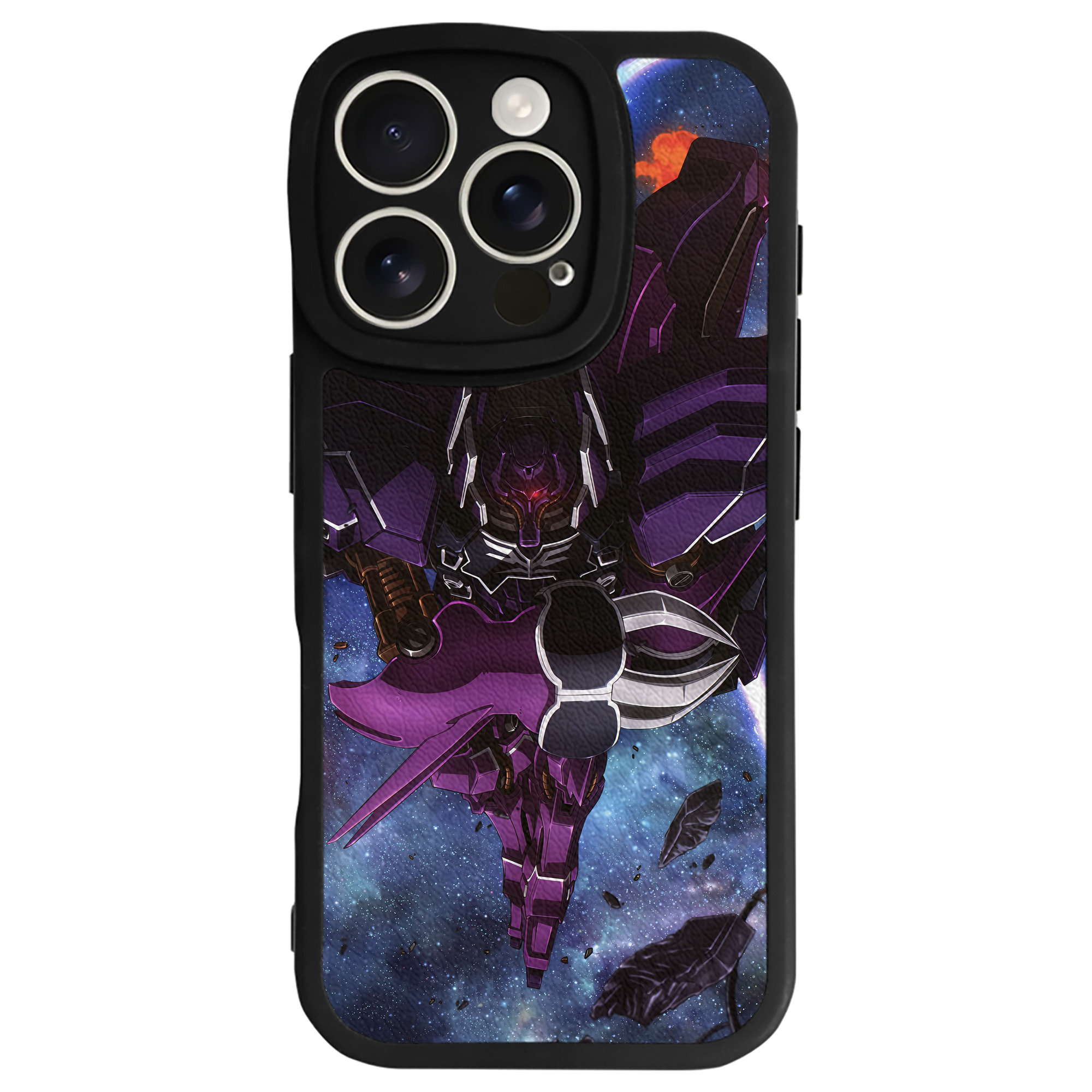 （画像用） 機動戦士ガンダム Mobile Suit Gundam 【iPhone 16シリーズ対応】シリコンスマホケース（レザー調） 材質：シリコン